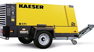 Portable compressors with diesel engines